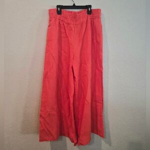 Anthropologie Somerset Linen Pull On Trouser Pants